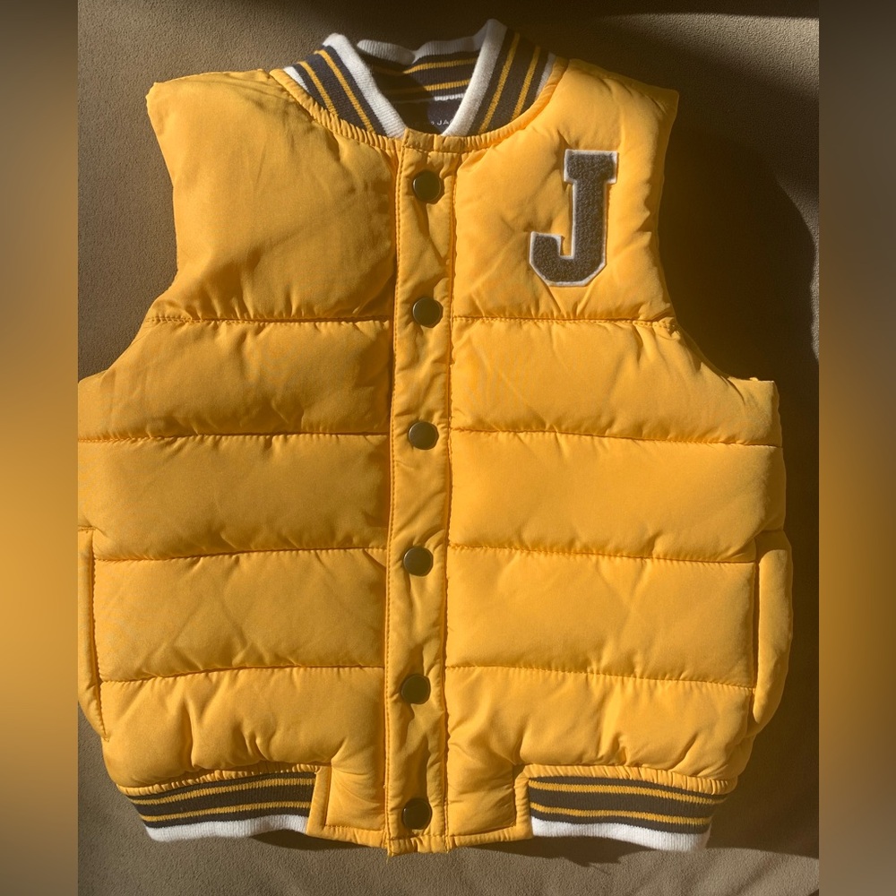 Janie and Jack Yellow Puffer Vest